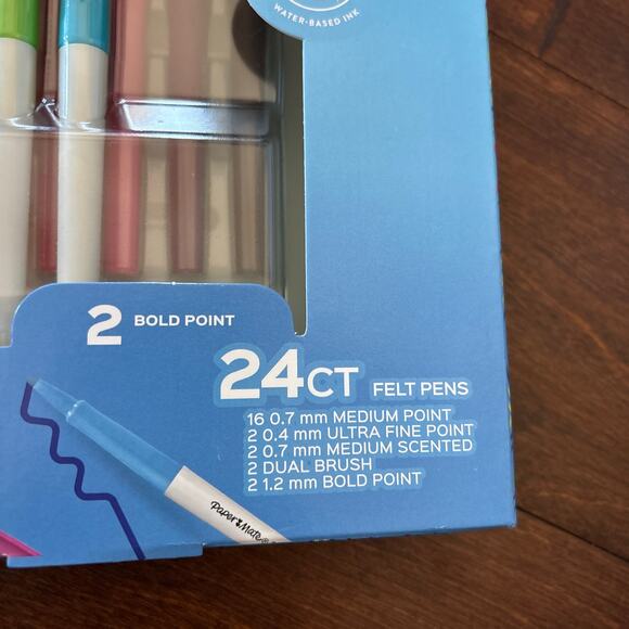Paper Mate Flair Felt Tip Pen Marker Gift Pack 24 Count Colorful New - Picture 3 of 4